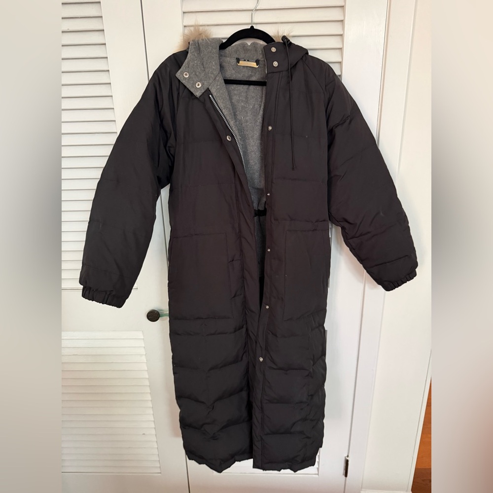 Brandon Thomas Gray and Black Coat